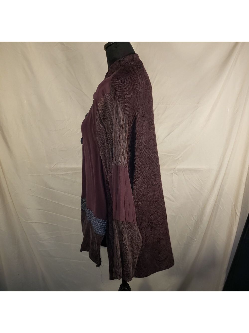 Yasuko Purple Crinkle Textured Jacket M/L - Picture 5 of 6